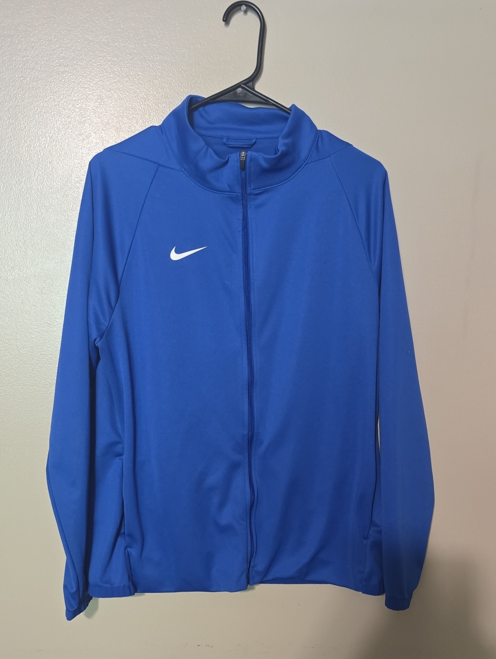 NIKE Dri-Fit Full Zip Lightweight Jacket Blue Mens Size Large